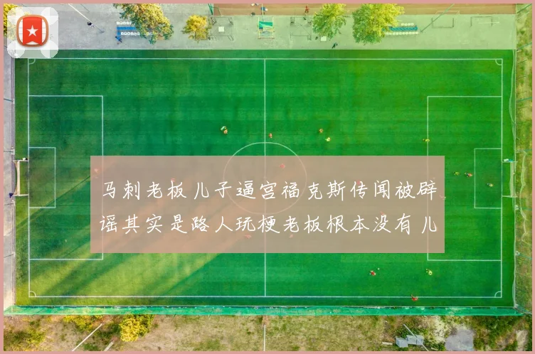 马刺老板儿子逼宫福克斯传闻被辟谣其实是路人玩梗老板根本没有儿子